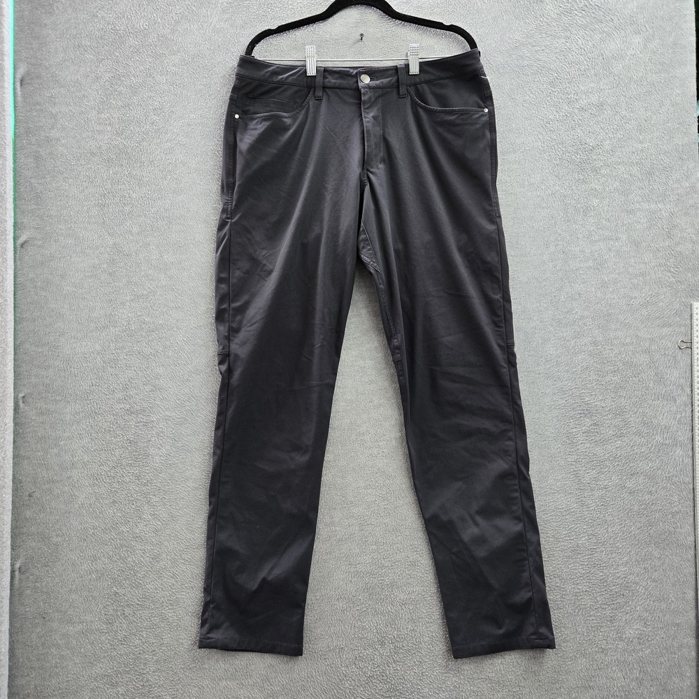 Lululemon Men Pants 32 Gray Chino ABC‎ Classic Fit Warpstreme 31" Inseam